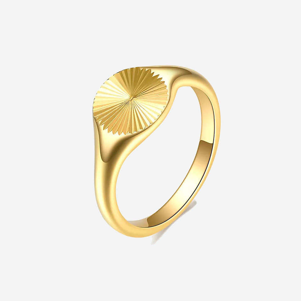 Rizavelle | Anillo Sunburst de Oro de 18K