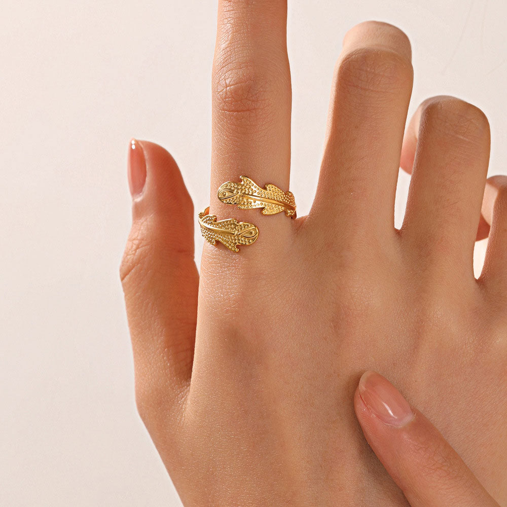 Janirelle | Anillo de Coral en Oro de 18K