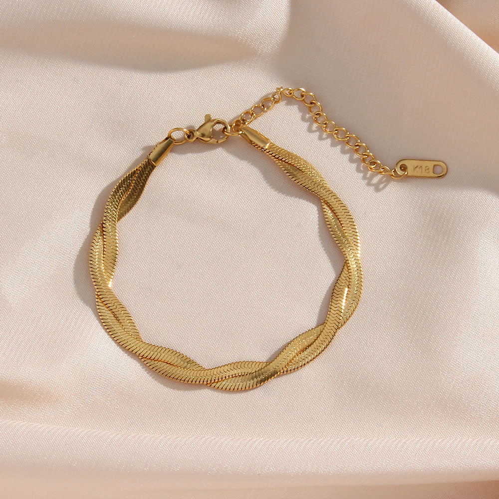 Madiorelle | Brazalete Torcido de Oro de 18K
