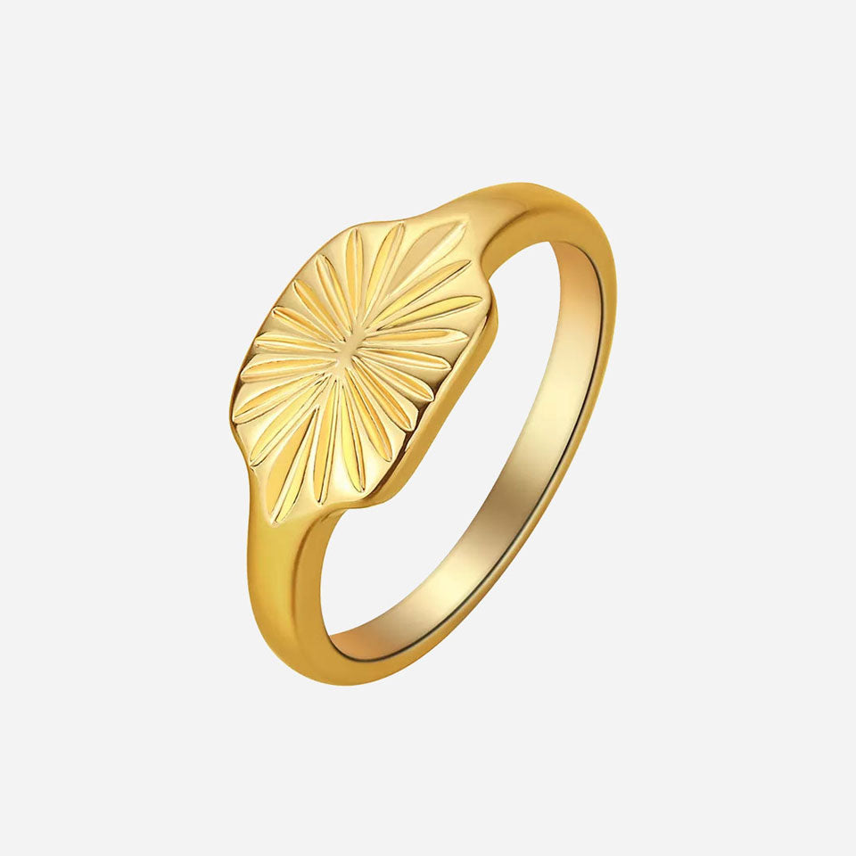 Aurizette | Anillo Sunray de Oro de 18K