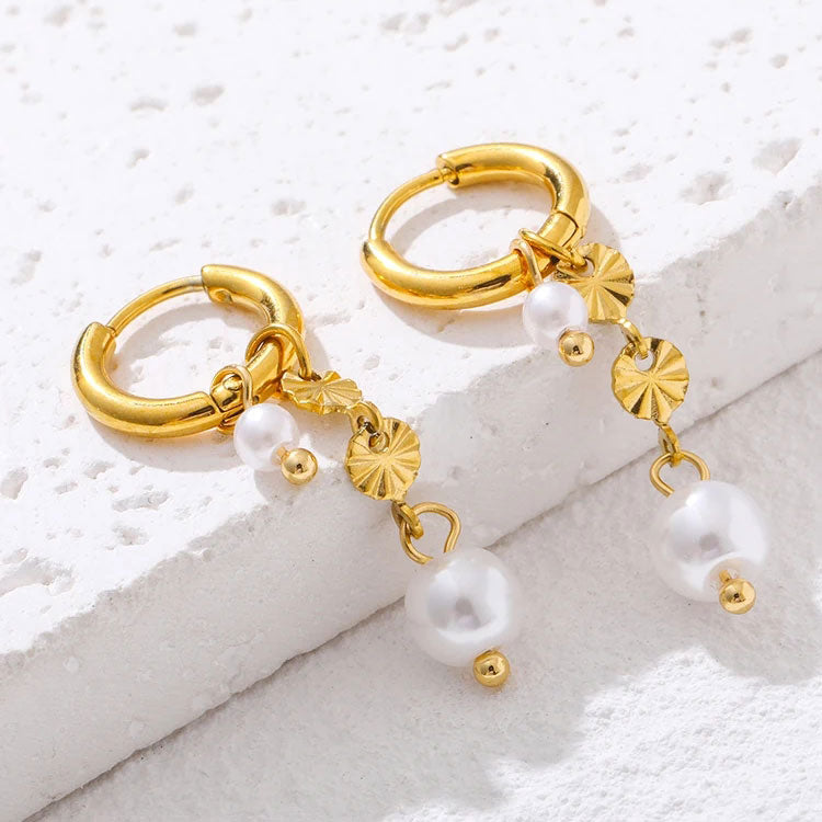 Lyannette | Pendientes Sol 18K Oro