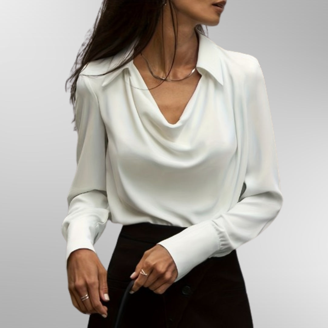 Violet™ | Blusa de Satén Elegante