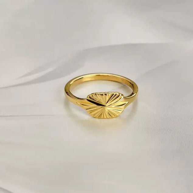 Aurizette | Anillo Sunray de Oro de 18K