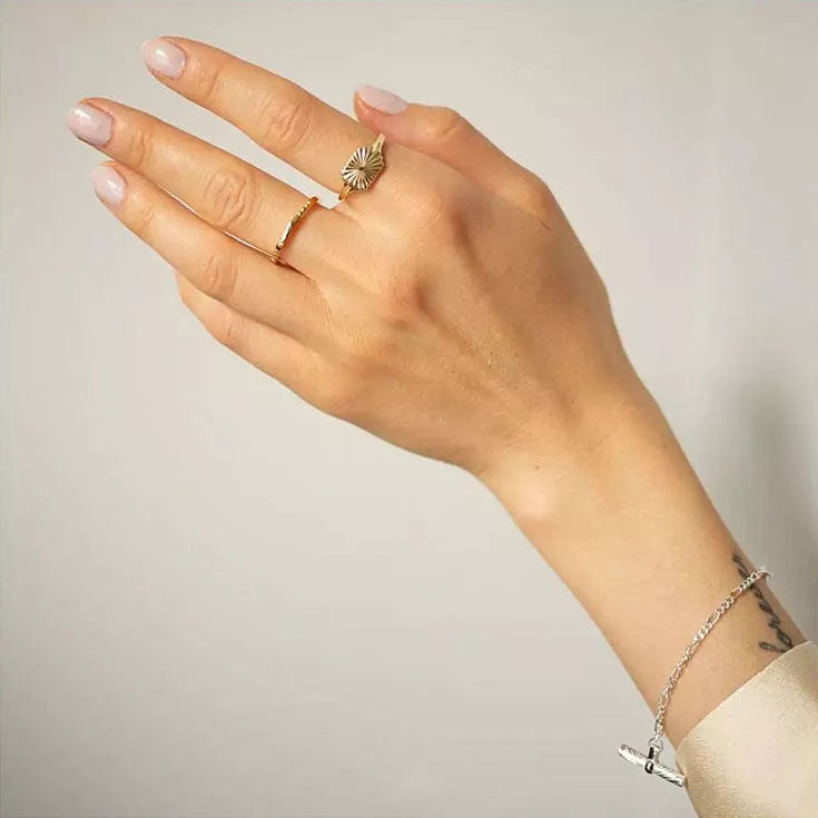 Aurizette | Anillo Sunray de Oro de 18K