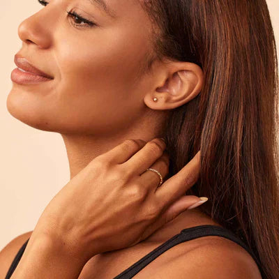 Soravelle | Pendientes Redondos de Oro de 18K