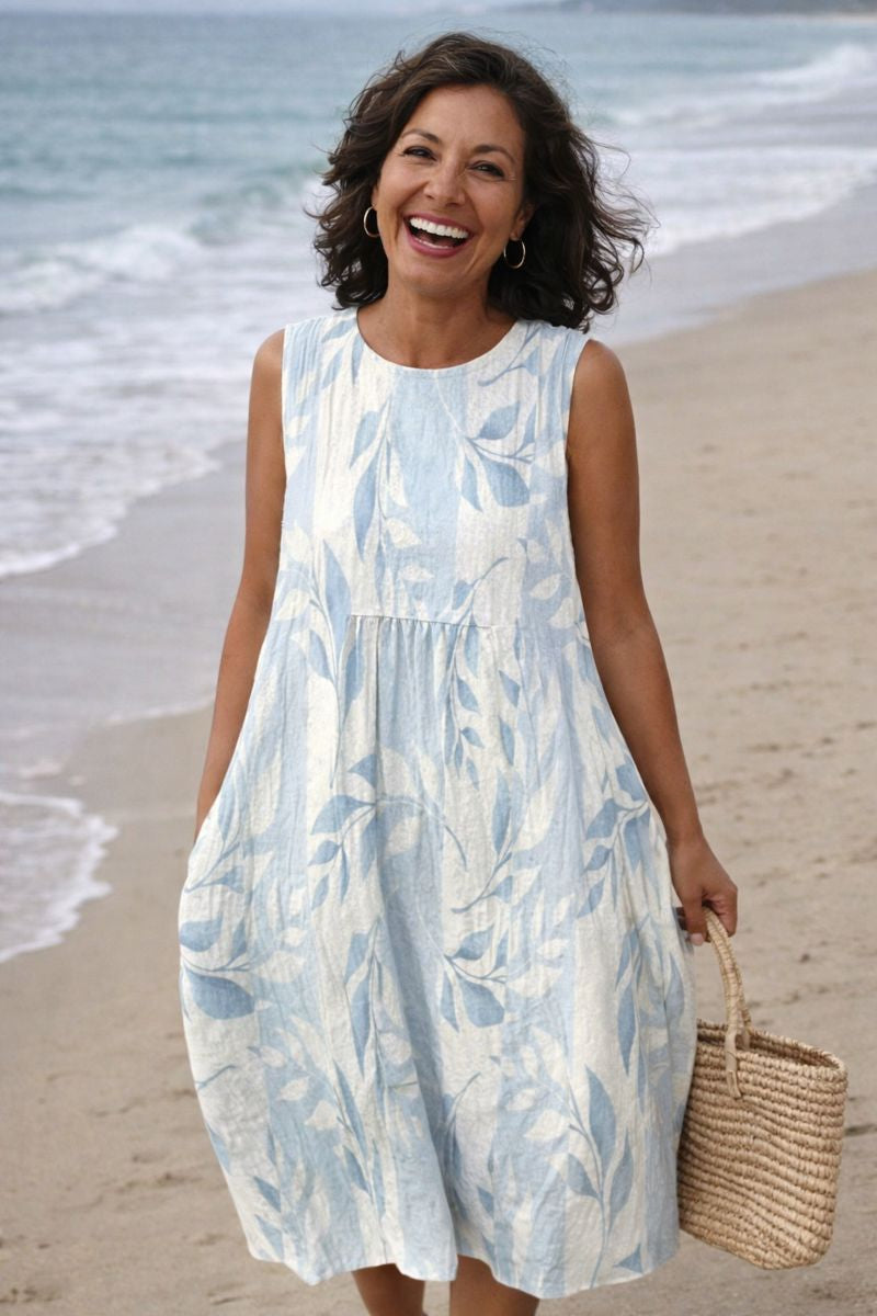 Vestido midi Joy Leafy