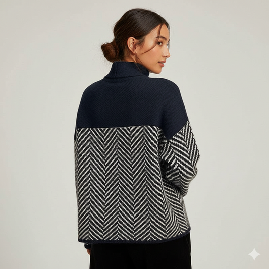 Norah | Suéter de cuello alto de algodón