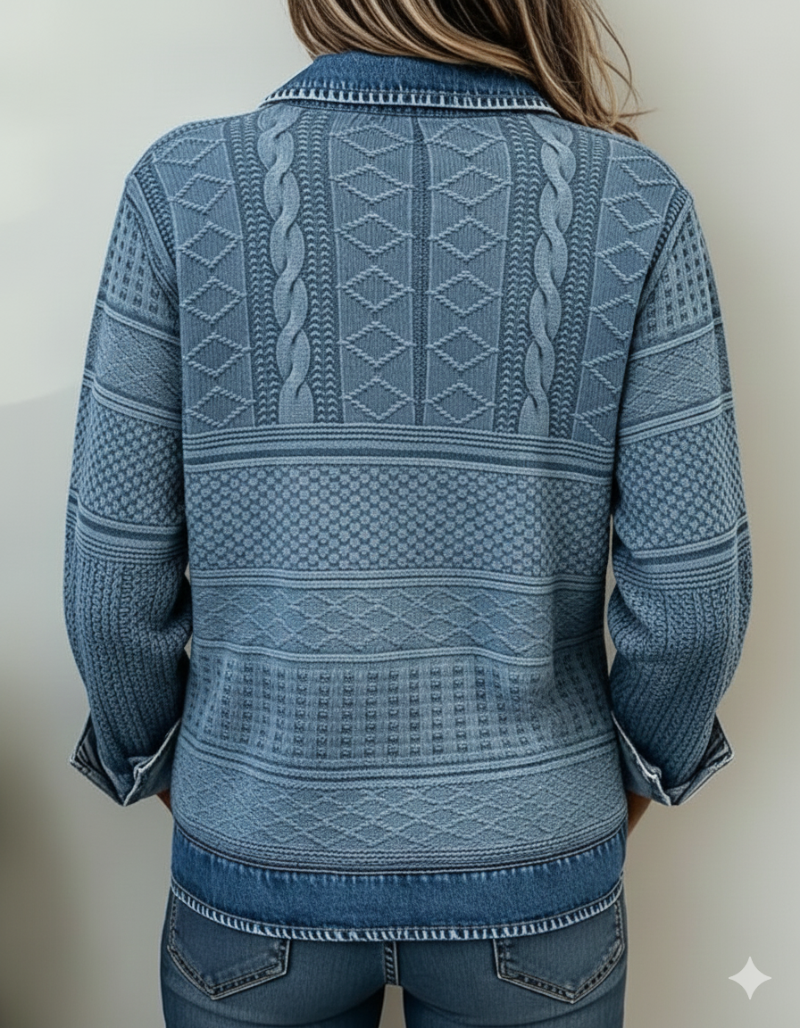 Mila | Jersey moderno con botones a medio abrir