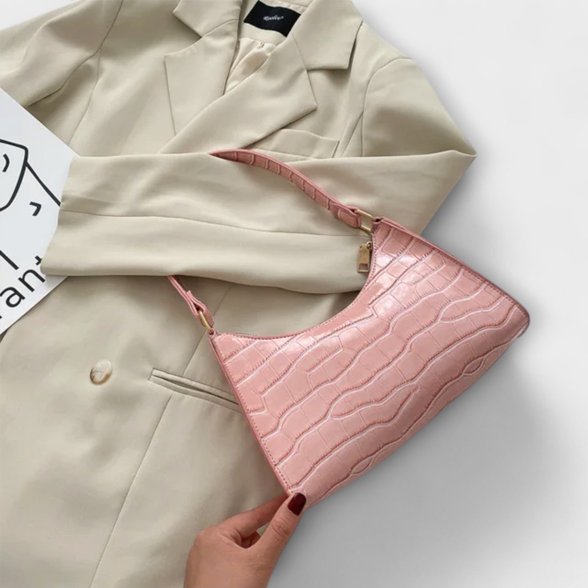 Olivia - Bolso de Cuero Brillante