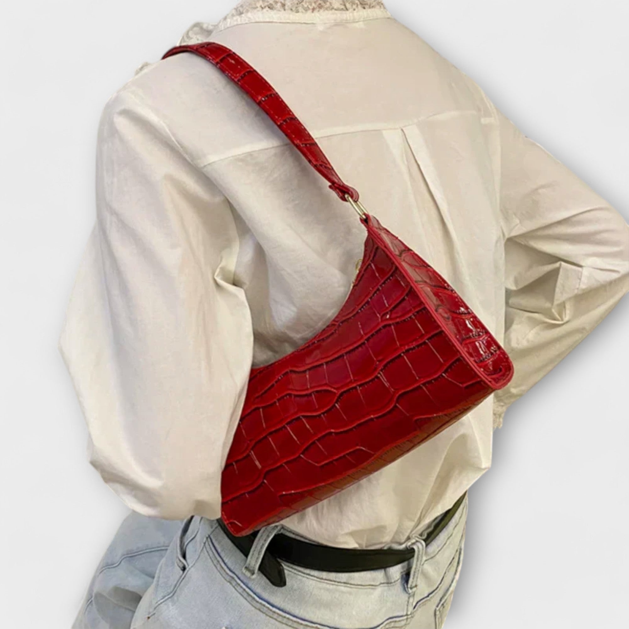 Olivia - Bolso de Cuero Brillante