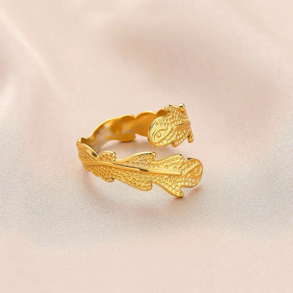 Janirelle | Anillo de Coral en Oro de 18K