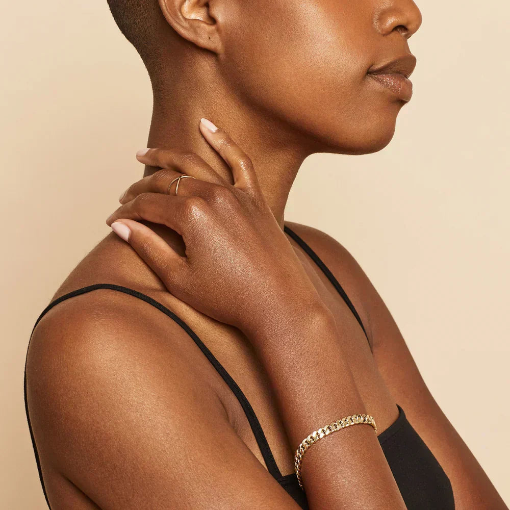 Mayzharine | Brazalete Cubano de Oro de 18k