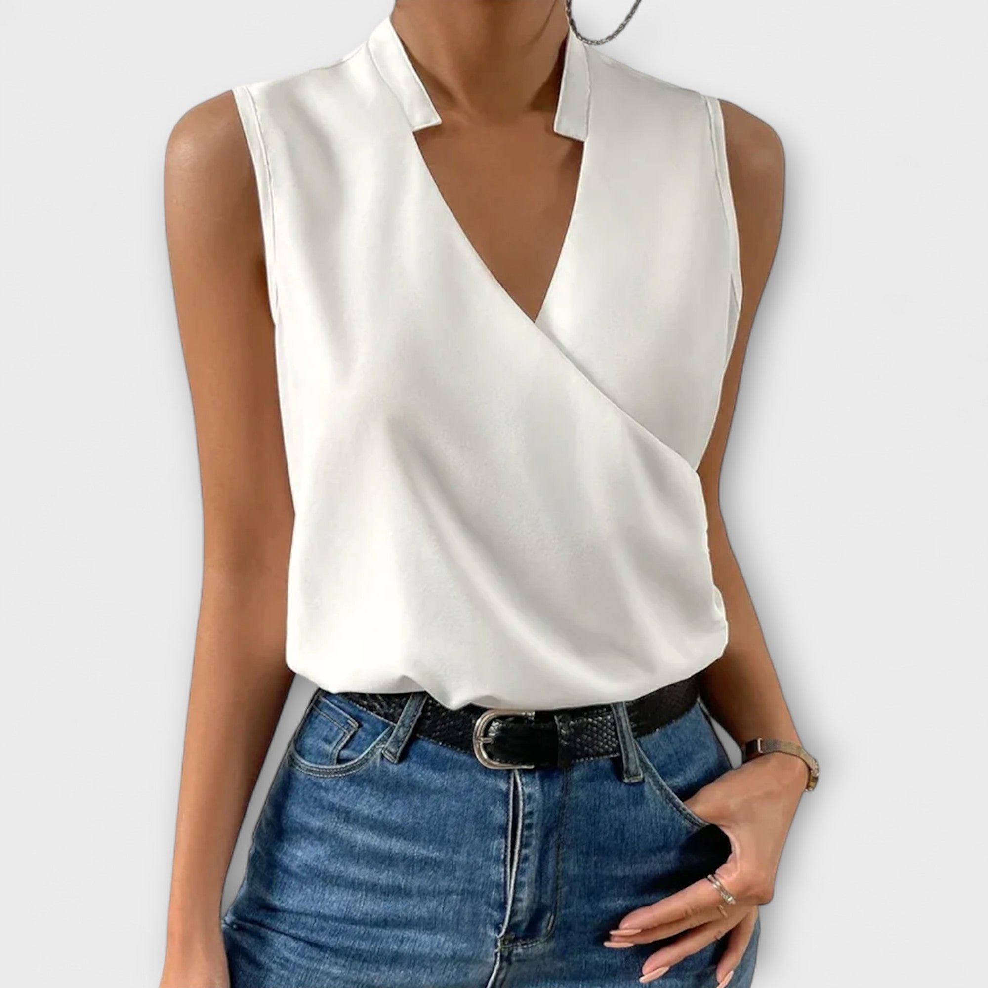 Loretta | Top V-neck Sofisticado