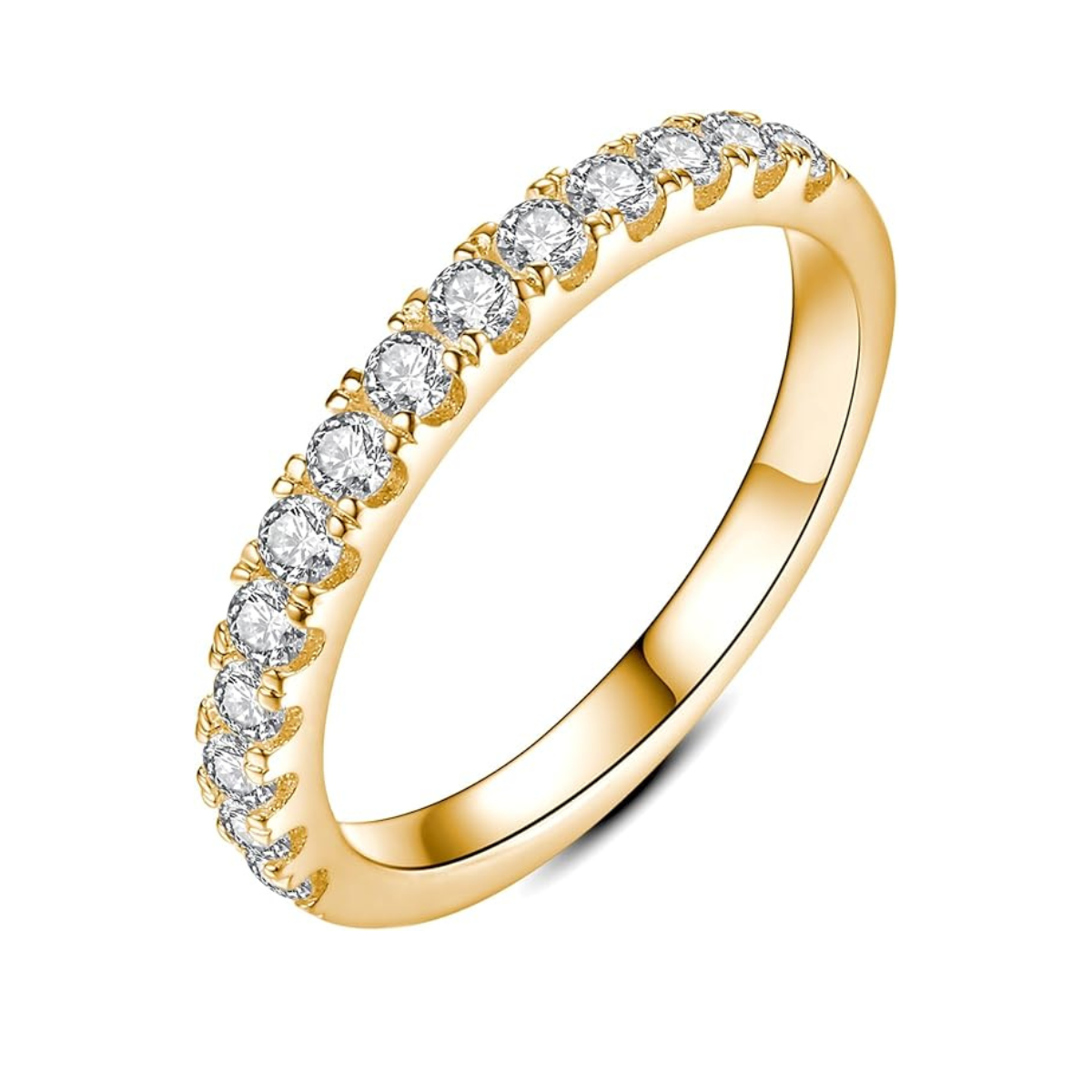 Zariahlene | Anillo de Botón de Diamante en Oro de 18k