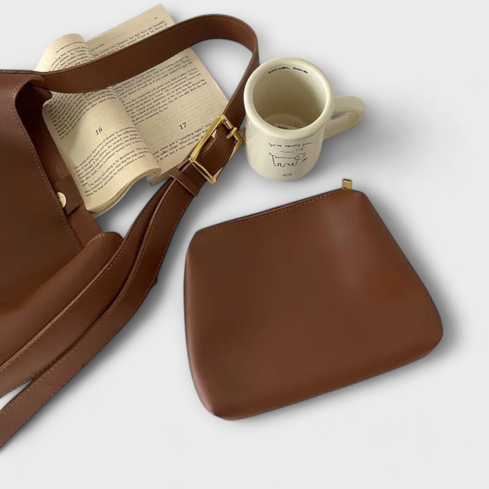 Olivia – Elegante Bolso de Hombro de Cuero