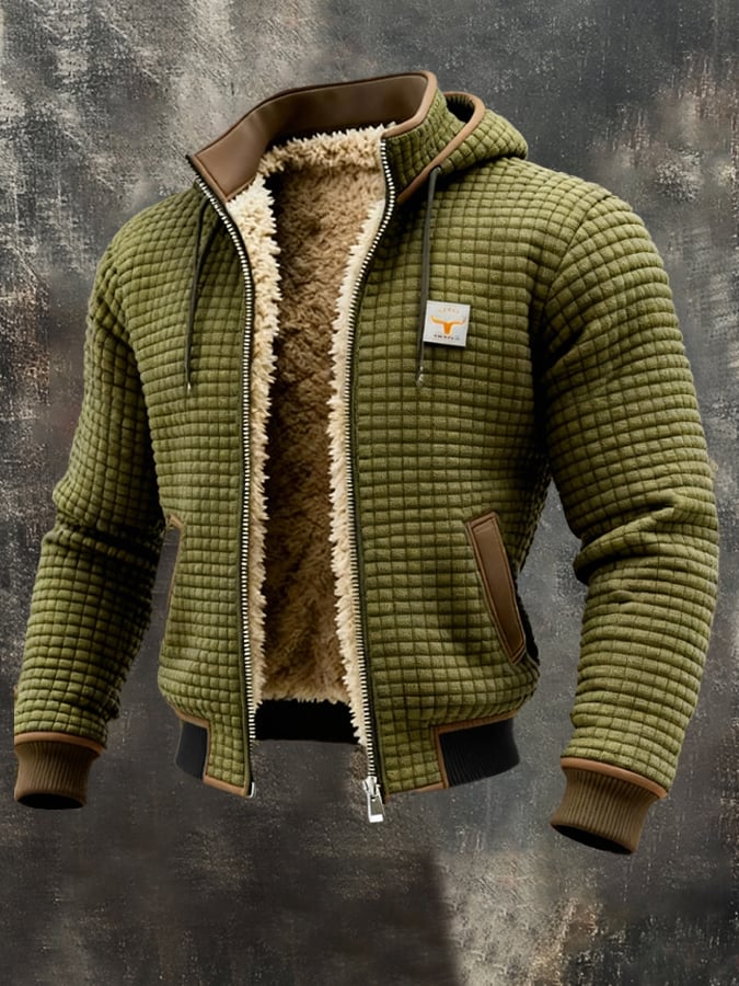Carlo | Chaqueta de invierno acolchada con interior de sherpa