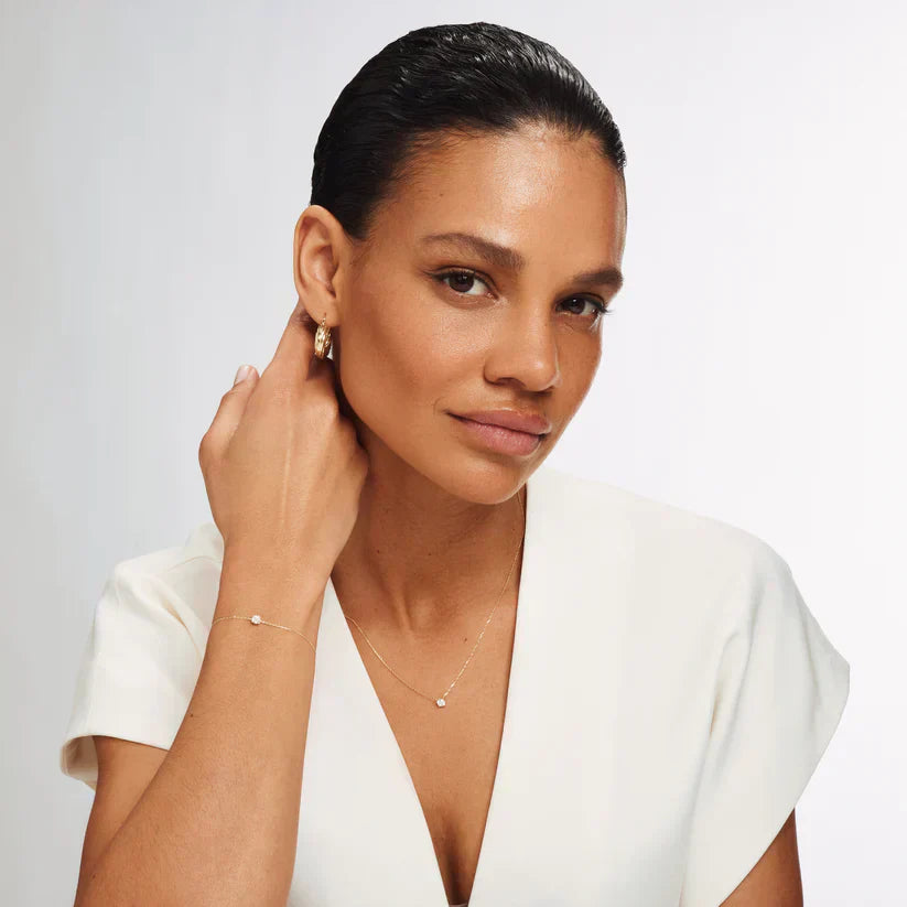 Dalynette | Pulsera con Piedras de Moissanita en Oro de 14k