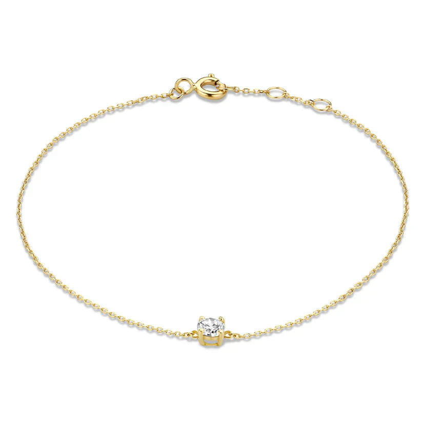 Dalynette | Pulsera con Piedras de Moissanita en Oro de 14k