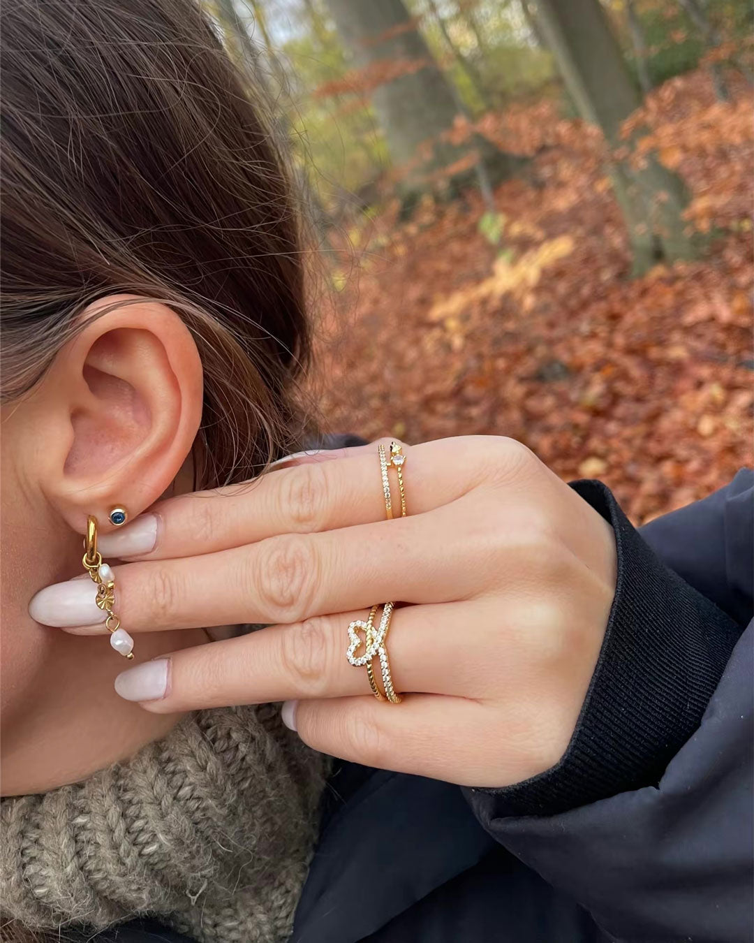 Lyannette | Pendientes Sol 18K Oro