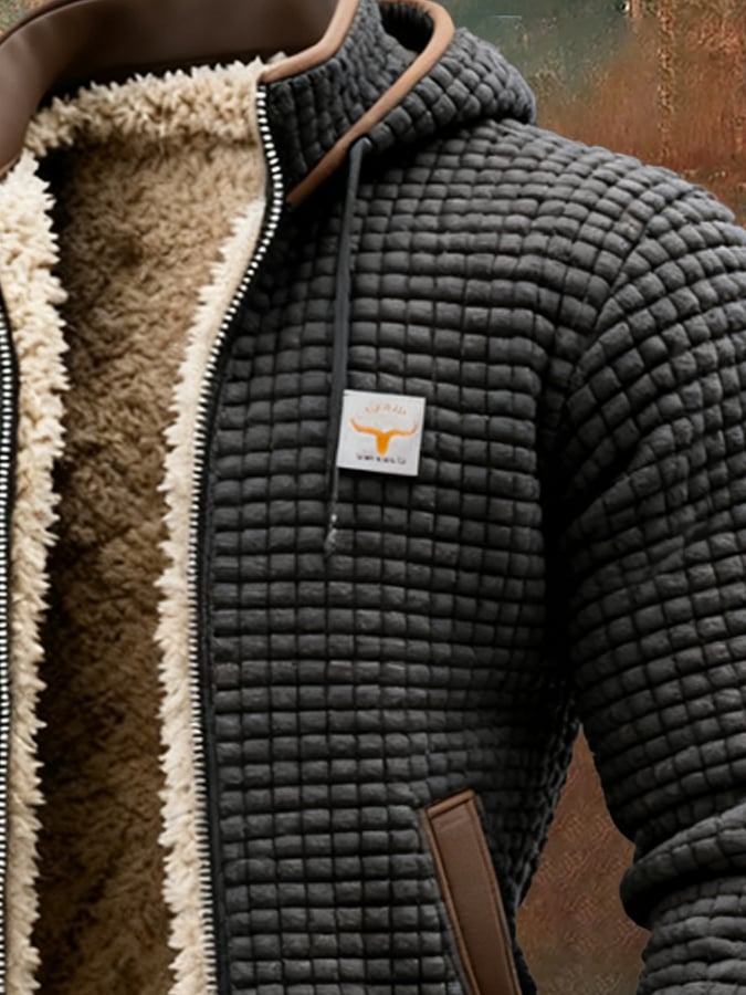 Carlo | Chaqueta de invierno acolchada con interior de sherpa