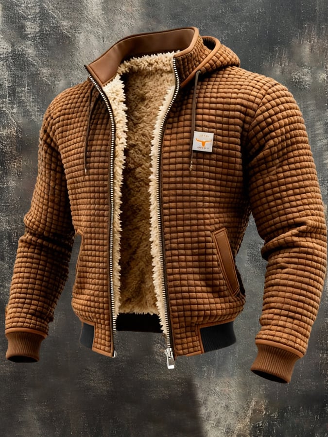 Carlo | Chaqueta de invierno acolchada con interior de sherpa