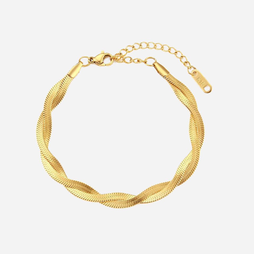 Madiorelle | Brazalete Torcido de Oro de 18K