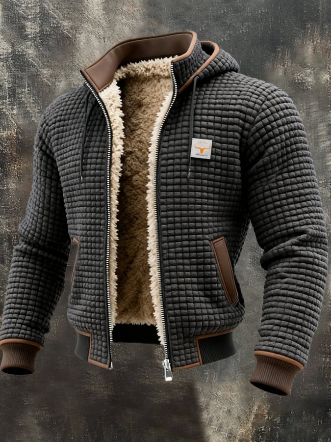 Carlo | Chaqueta de invierno acolchada con interior de sherpa