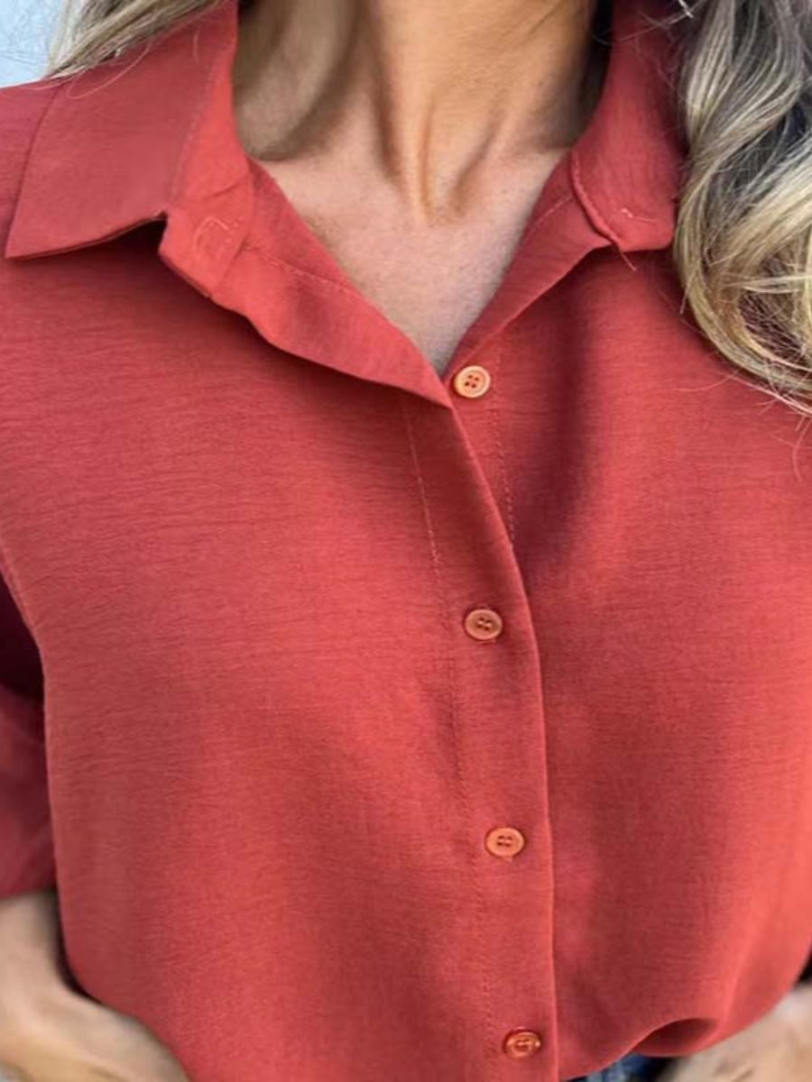 Blusa larga con botones