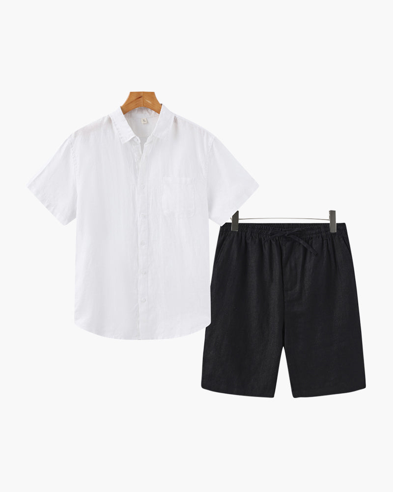 Formentera |Conjunto de Lino (Pantalones Cortos)
