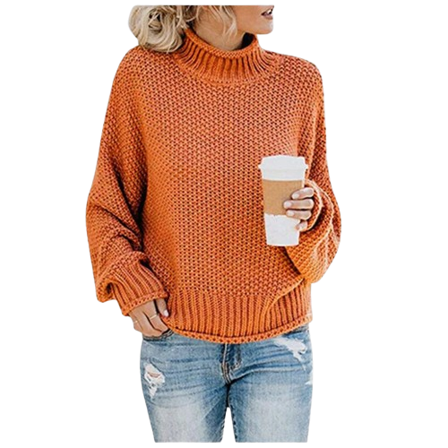 Valeria | Jersey cuello alto en punto premium