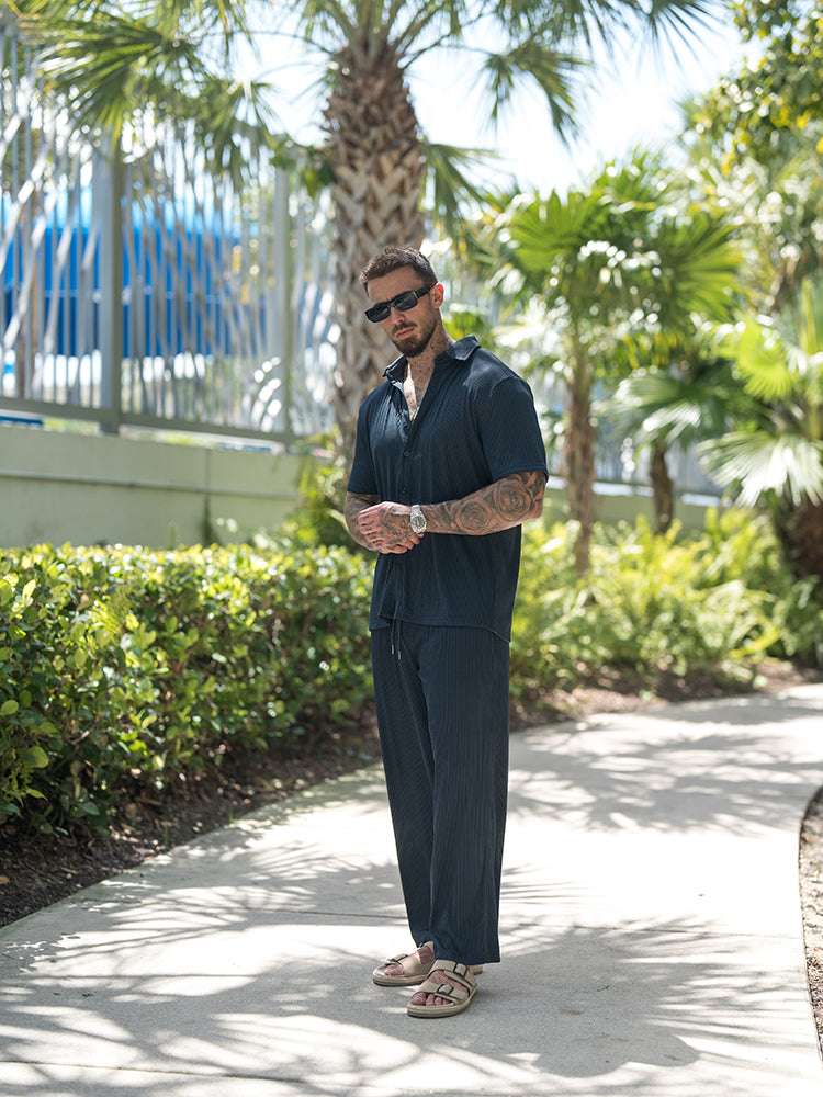 Melilla | Conjunto de Camisa de Corte Suelto