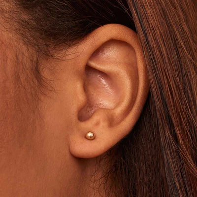 Soravelle | Pendientes Redondos de Oro de 18K