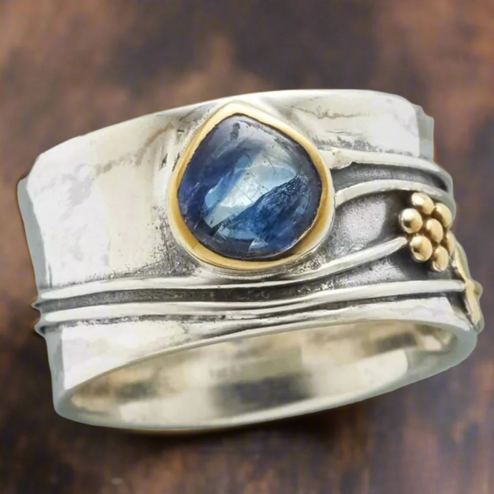 Anillo de Meditación de Gemas Bohemio