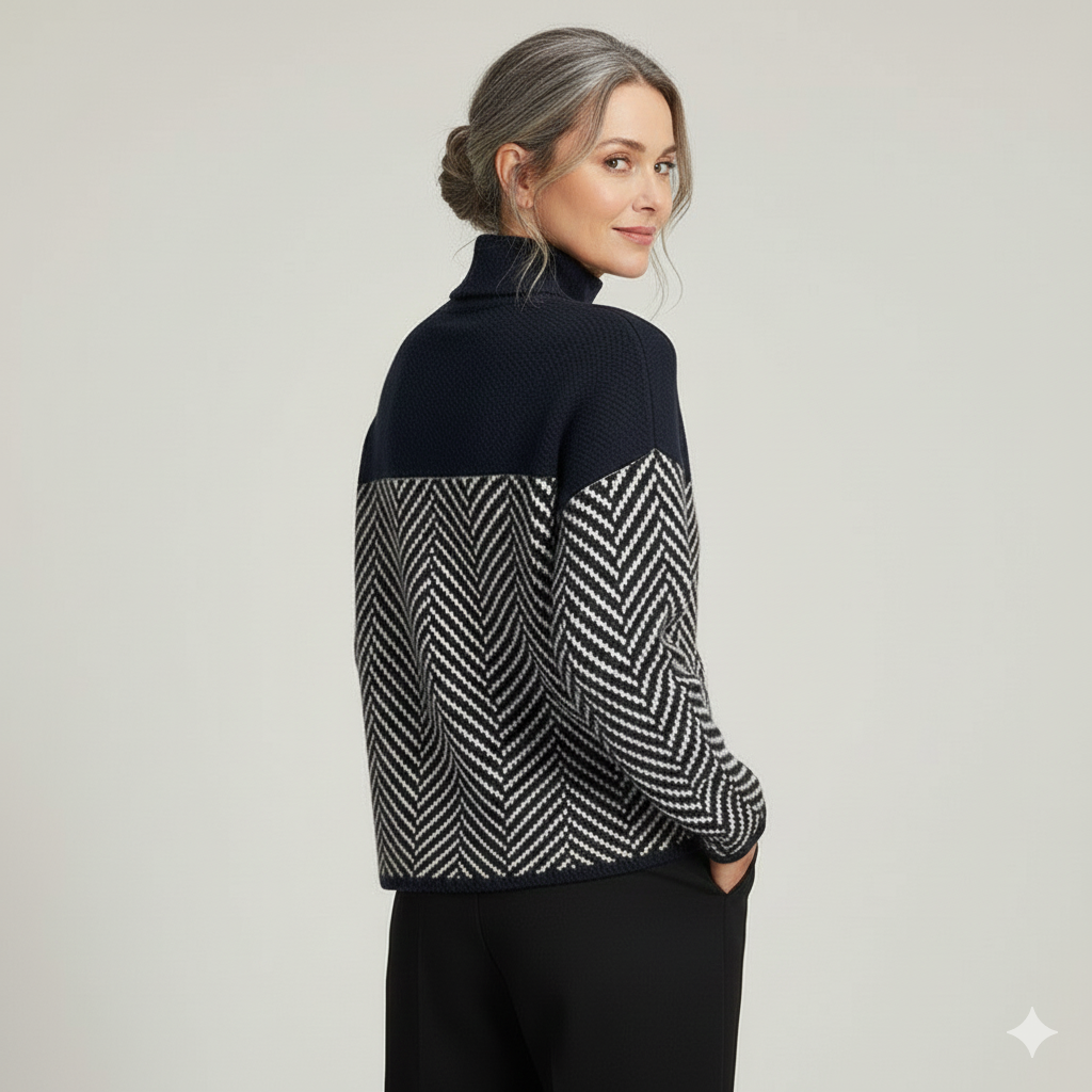 Nora | Jersey de cuello alto de algodón.