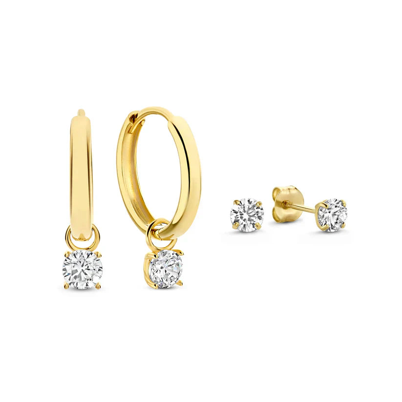 Krizalyssa | Pendientes de Diamante en Oro de 18k