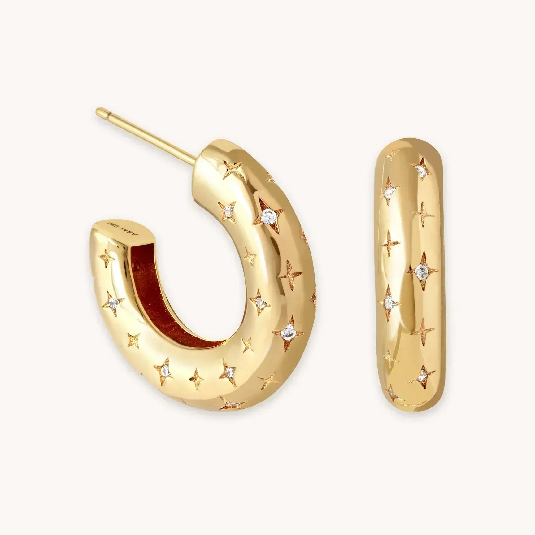 Florenzia | Pendientes Estrella 18k Oro