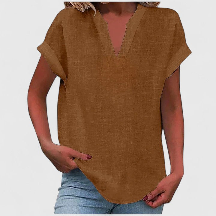 Xavinah | Blusa V-Cuello Cómoda