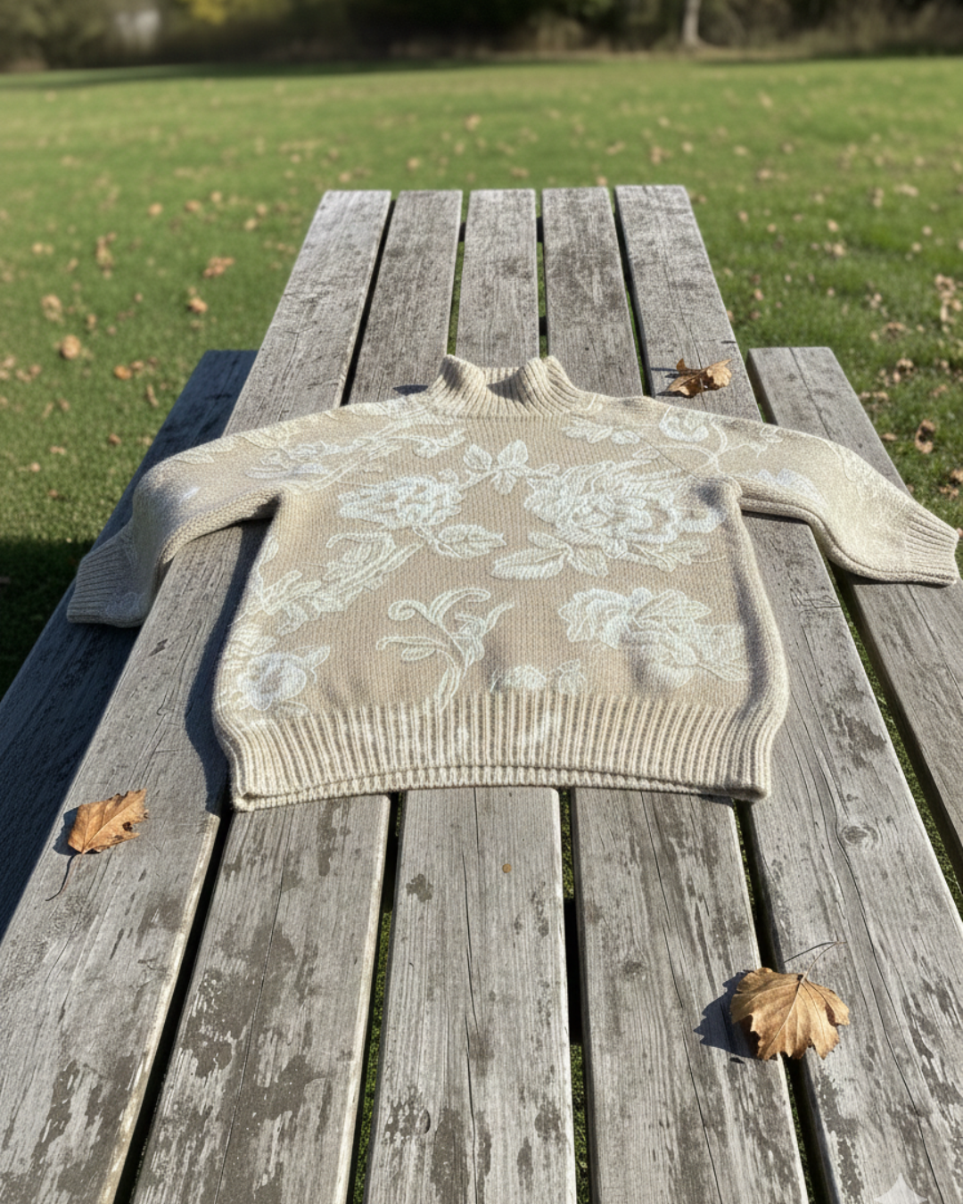 Anna – El suéter de cuello alto artístico