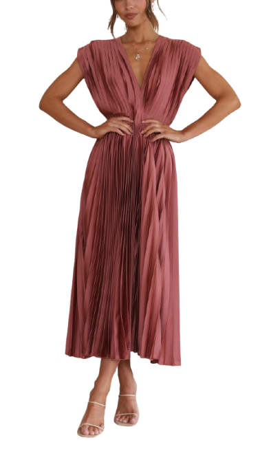 Violeta | Vestido elegante plisado