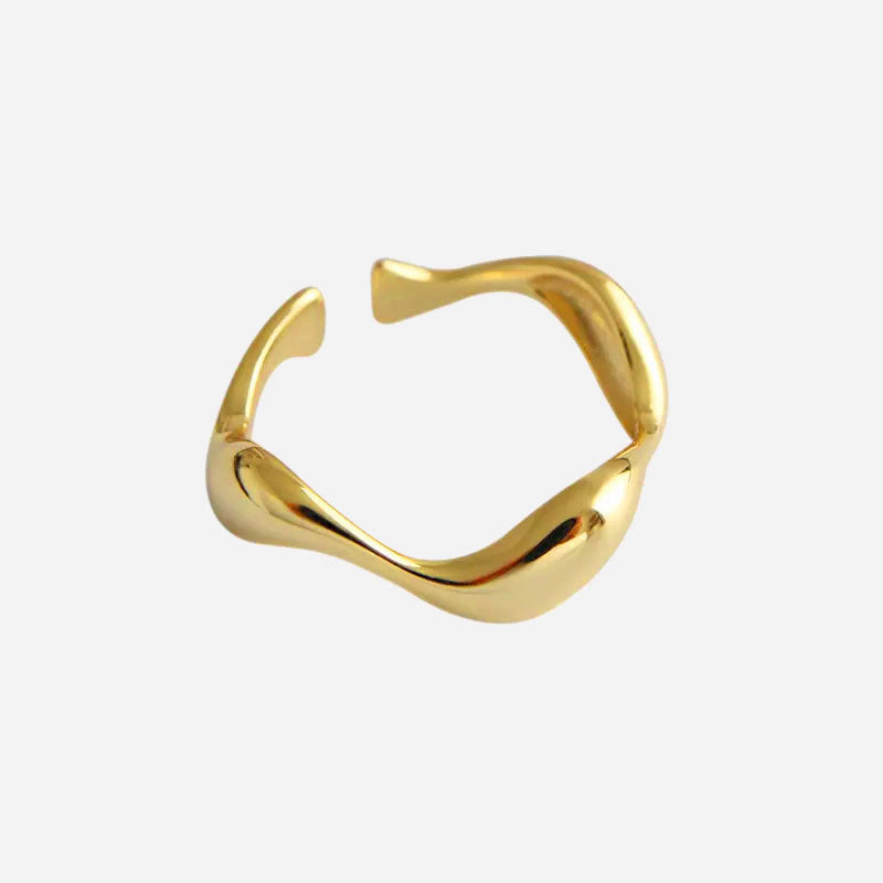 Carisseya | Anillo Onda 18K Oro