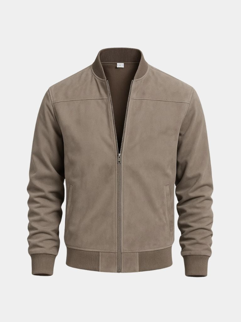 Darián™ | Chaqueta Bomber de Ante Premium
