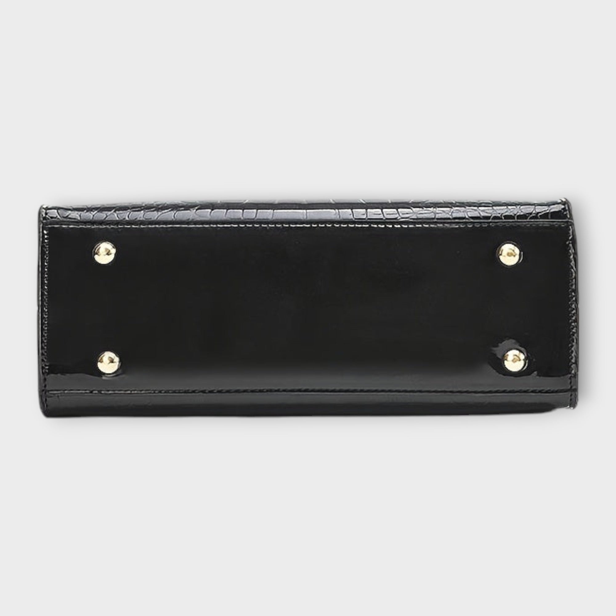 Olivia - Bolso de Mano con Patrón de Cocodrilo Brillante