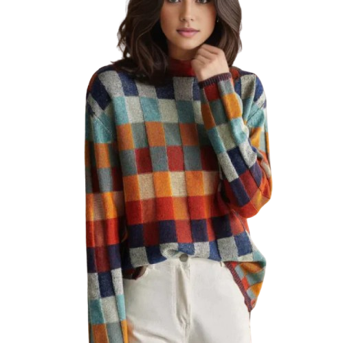 Alma | Jersey de cuello alto en 100% cachemir